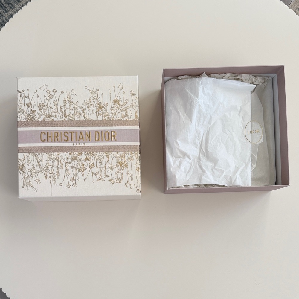 Christian Dior Decorative Gift Box in Pale Pink & Gold